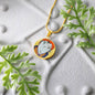 Red Head, Circle Luxury Necklace