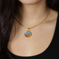 Wishing Well, Circle Luxury Necklace
