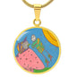 Full Moon, Circle Luxury Necklace