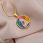 Sunset (Eye in The Sky), Circle Luxury Necklace