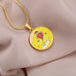 Blissful Heart (Dancer), Circle Luxury Necklace