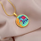 Noble Elephant, Circle Luxury Necklace