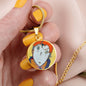 Red Head, Circle Luxury Necklace