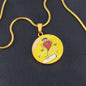 Blissful Heart (Dancer), Circle Luxury Necklace