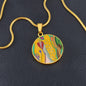 Angel Full of Heart, Circle Luxury Necklace