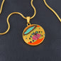 Sonic Bloom, Circle Luxury Necklace