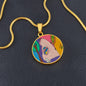 Sunset (Eye in The Sky), Circle Luxury Necklace