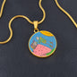 Full Moon, Circle Luxury Necklace