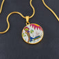 Tree Top, Circle Luxury Necklace