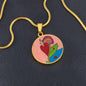 Upright in Heart (My Valentine's), Circle Luxury Necklace