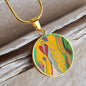 Angel Full of Heart, Circle Luxury Necklace