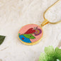 Upright in Heart (My Valentine's), Circle Luxury Necklace