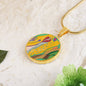 Angel Full of Heart, Circle Luxury Necklace