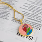 Upright in Heart (My Valentine's), Circle Luxury Necklace