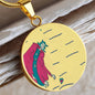 Noble Queen of Hearts, Circle Luxury Necklace
