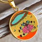 Sonic Bloom, Circle Luxury Necklace