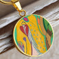 Angel Full of Heart, Circle Luxury Necklace
