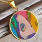 Sunset (Eye in The Sky), Circle Luxury Necklace