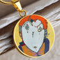 Red Head, Circle Luxury Necklace