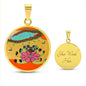 Sonic Bloom, Circle Luxury Necklace