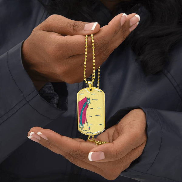 Noble Queen of Hearts, Military Luxury Necklace