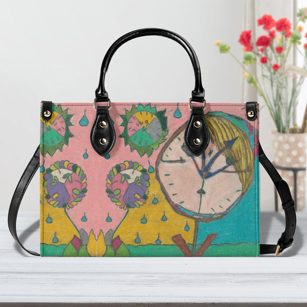 Wake Up (Timekeeper) (Alternative 1st Edition) Multiple Sizes Upgraded Luxury Women PU Leather Handbag