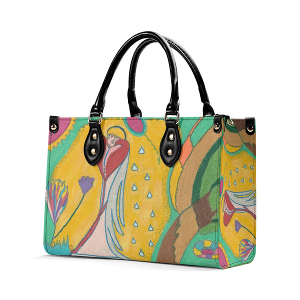 Angel Full of Heart, Multiple Sizes Upgraded Luxury Women PU Leather Handbag