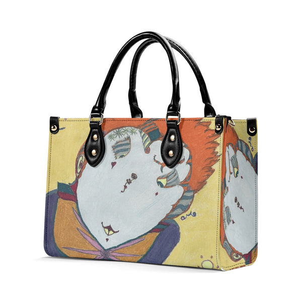 Red Head, Multiple Sizes Upgraded Luxury Women PU Leather Handbag