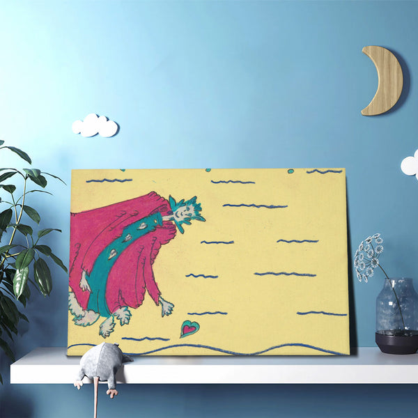 Noble Queen of Hearts: HC_C22 Canvas with Mounting Brackets 12x18in (horizontal)