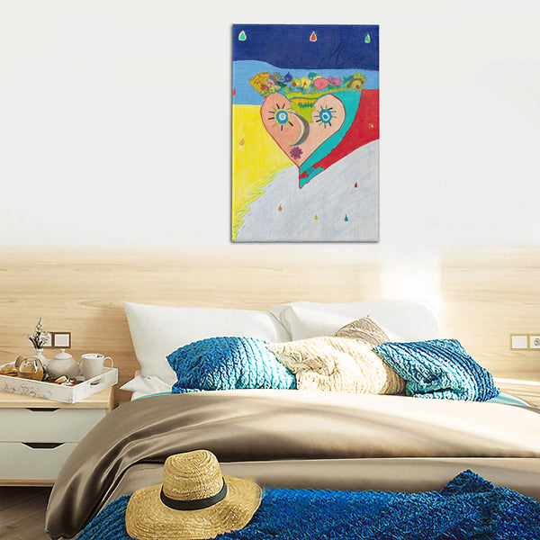 Cosmic Heart (2nd Edition), HC_C30 Canvas with Mounting Brackets 16x24in (vertical)