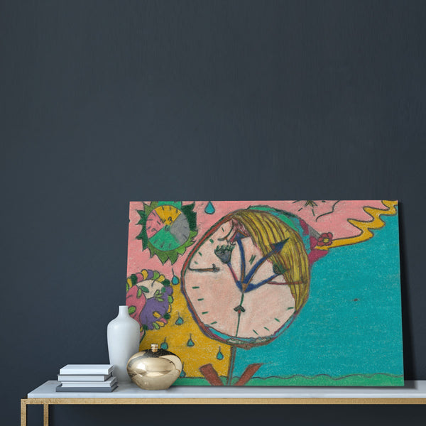 Wake Up (Timekeeper), HC_C24 Canvas with Mounting Brackets 16x24in (horizontal)