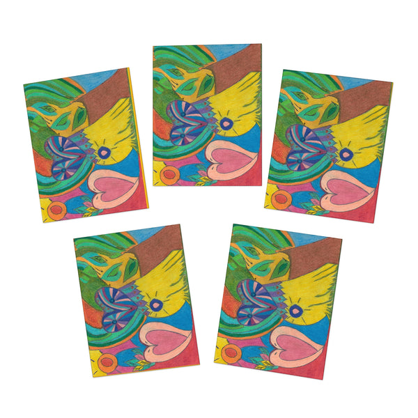 Owl in Love, Multi-Design Greeting Cards (5-Pack) (Blank)