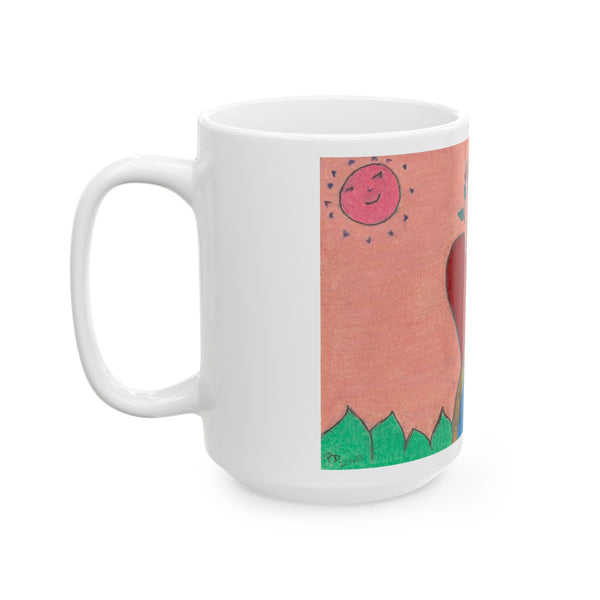 Upright in Heart (My Valentine's) Ceramic Mug (11oz,15oz)