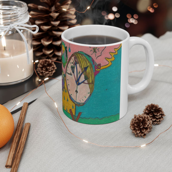 Wake Up (Timekeeper), (Expanded View), Ceramic Mug, (11oz, 15oz)