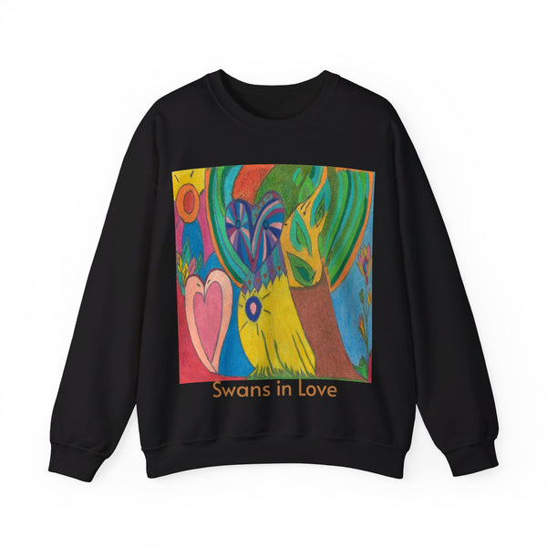 Owl in Love, Unisex Heavy Blend™ Crewneck Sweatshirt