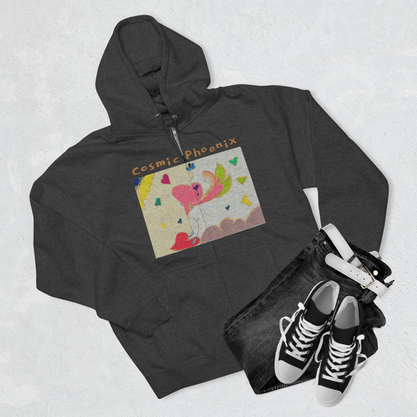 Cosmic Phoenix (2nd Edition) Unisex Zip Hoodie