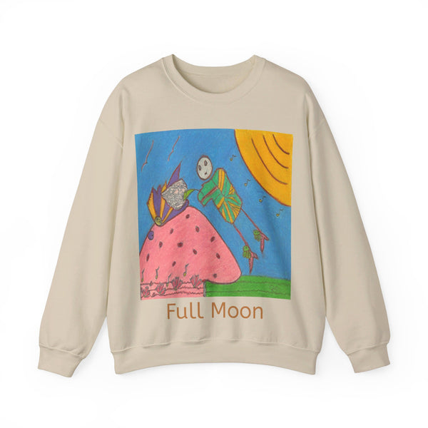 Full Moon, Unisex Heavy Blend™ Crewneck Sweatshirt