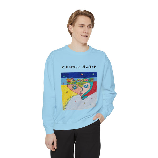 All Weathering Cosmic Heart, Weathers All Conditions! (1st Edition) Unisex Garment-Dyed Sweatshirt