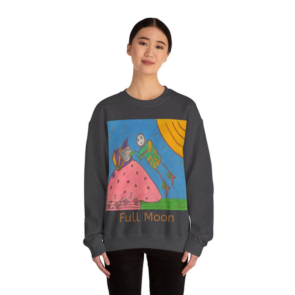 Full Moon, Unisex Heavy Blend™ Crewneck Sweatshirt