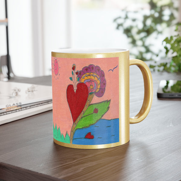 Upright in Heart (My Valentine's) (Expanded Version), Metallic Mug (Silver\Gold)