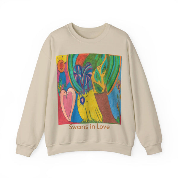 Owl in Love, Unisex Heavy Blend™ Crewneck Sweatshirt