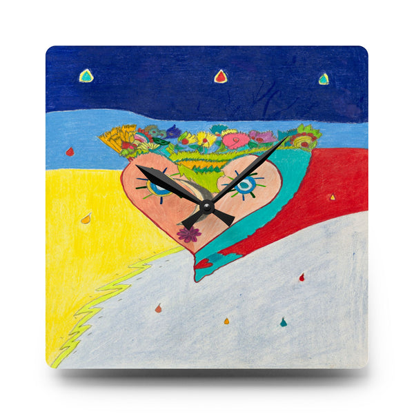 Cosmic Heart (2nd Edition) Acrylic Wall Clock
