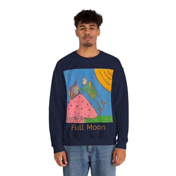 Full Moon, Unisex Heavy Blend™ Crewneck Sweatshirt