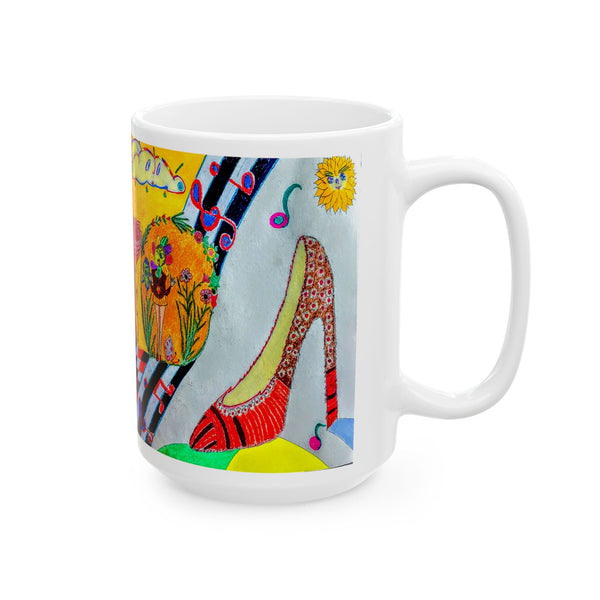 When The Shoe Fits, (Expanded View) Ceramic Mug (11oz) (15oz)