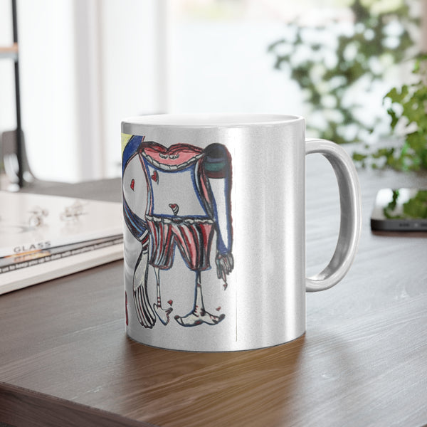 Mug Body Parts Anatomy Metallic Mug (Silver\Gold)