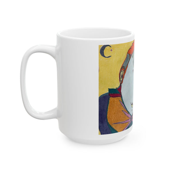 Red Head, Ceramic Mug, (11oz) (150z)