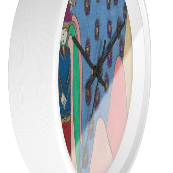 Silver Sword Angel (Bright Side) Wall Clock