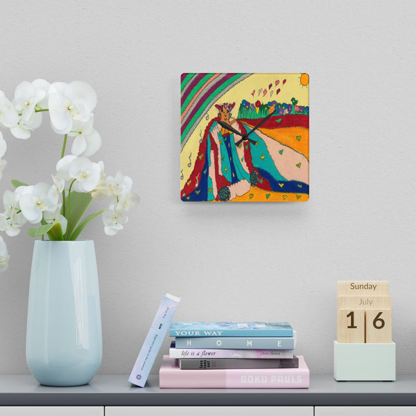 Noble King of Hearts, Acrylic Wall Clock