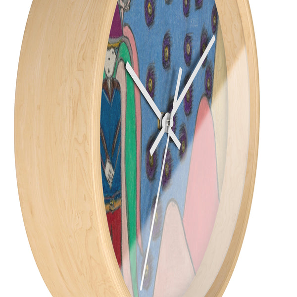 Silver Sword Angel (Bright Side) Wall Clock