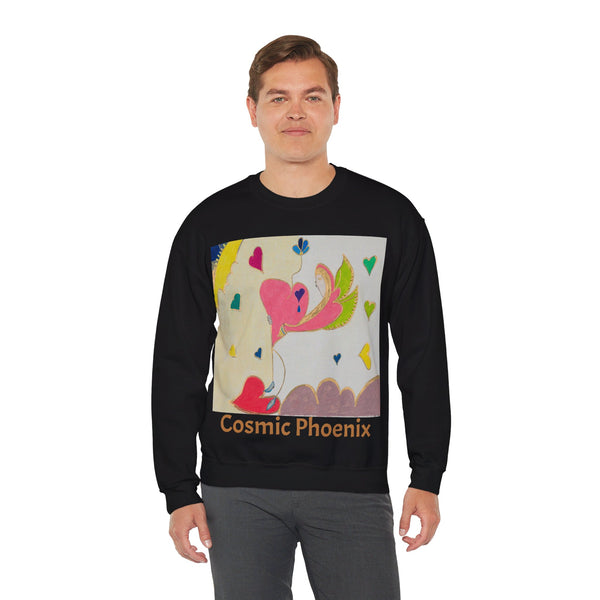 Cosmic Phoenix (2nd Edition), Unisex Heavy Blend™ Crewneck Sweatshirt